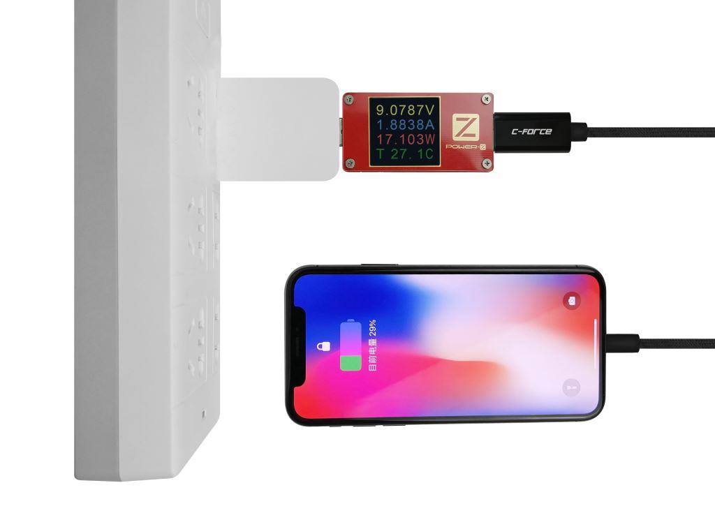 C-FORCE快充線 iphonex支持QC快充
